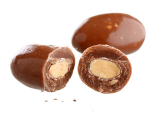 almonds in the chocolate.