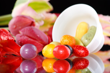 motley sweets and flowers