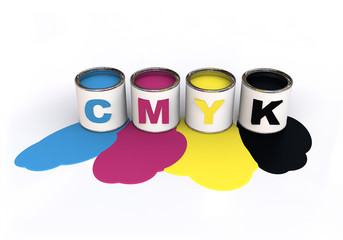CMYK Paint-pots