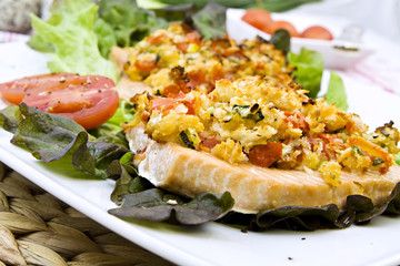 Lachs mit Kruste