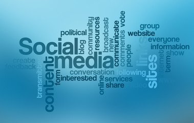 Social media - Word Cloud