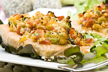 Lachs mit Kruste