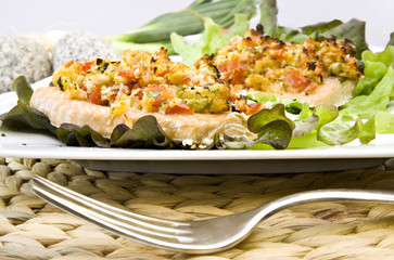 lachs mit Kruste