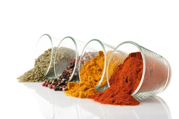 Keuken spatwand met foto mix of spice out of the bowl © Marco Mayer