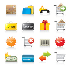 shopping icons