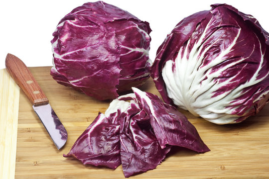 Radicchio geschnitten