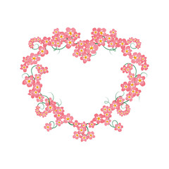 flower heart (red)