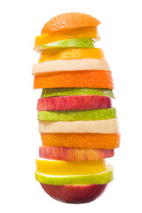 Mixed Fruit on white background