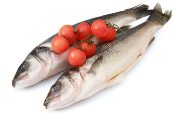 coppia di branzini con pomodorini