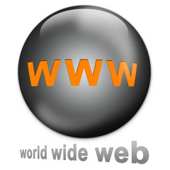 www schwarzweiß orange button