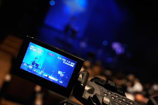 Video camera lcd display - professional HD production
