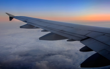 Obraz premium Wing of the plane