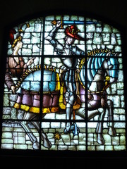 Vidriera de la fábrica de cristal en La Granja de San Ildefonso.