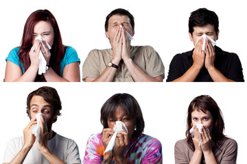 Sneezing people