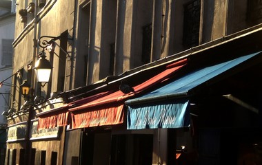 Paris Montmartre 18. Arrondissement at the evening