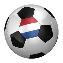 Dutch Soccer Ball isolated over white background