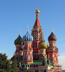 Fototapeta na wymiar Kolorowe St Basil Katedra Kreml w Moskwie, Rosja.
