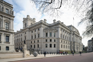 HM Treasury Building, Westminster, London, England, UK