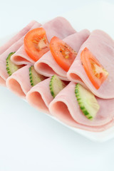 Ham and vegetables
