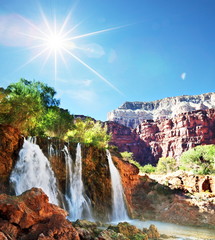 Tropical waterfall