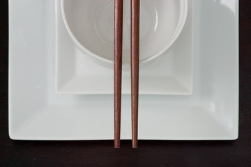 Dekoration, asiatische Tischdekoration mit Anthurie