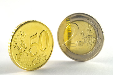 50 Cent und 2 Euro