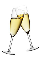 Glasses of champagne