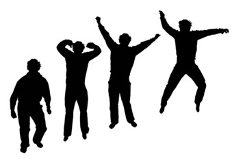 Bewegungsabfolge eines Sprunges