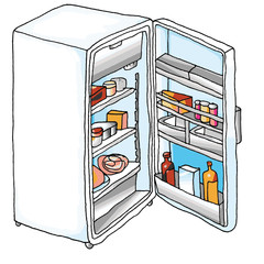 R&eacute;frig&eacute;rateur ouvert