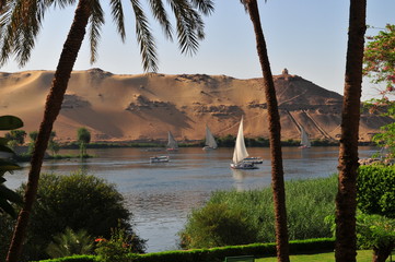 le nil à Assouan,egypte © fgeoffroy
