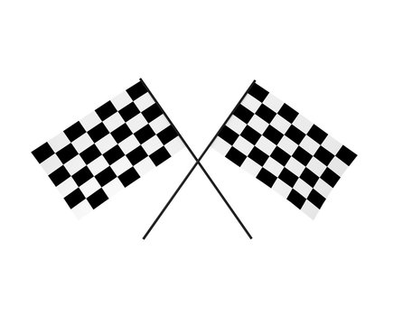 3D Chequered Flags