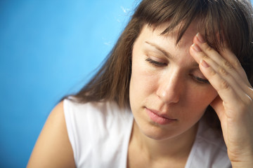 Fototapeta premium sad woman