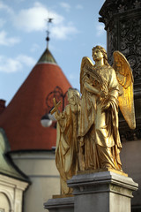 Angel statues at Zagreb cathedral