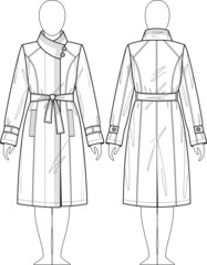 Raincoat female
