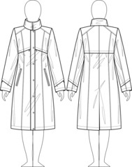 Raincoat female