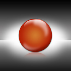 mystisch 3d kugel rot