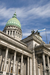Fototapeta na wymiar Budynek Kongresu Narodowego w Buenos Aires, Argentyna