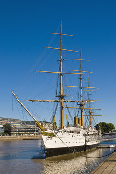 Old ship at Buenos Aires' port