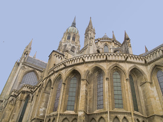 Fototapeta na wymiar Bayeux Cathedral, zabytkowy Normandy France