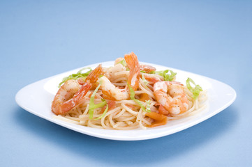 pasta with shrimps