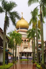 Papier Peint photo Lavable Singapour Mosquée du Sultan à Singapour