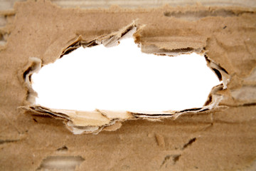 Hole cardboard