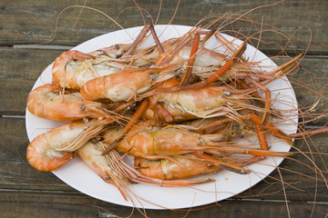 Boiled shrimp