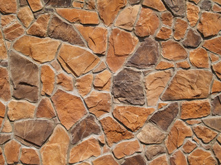 Orange and Brown Rock Wall Texture