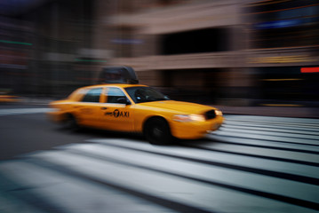 Fototapeta na wymiar NEW YORK CITY YELLOW CAB