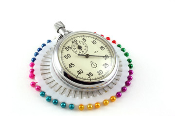 Scatter pins and Stop-watch