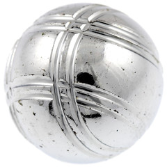 boule de pétanque, fond blanc