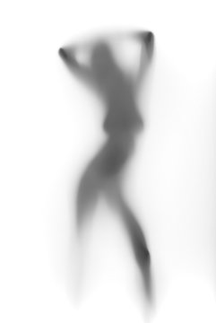 Sexy dancer woman abstract