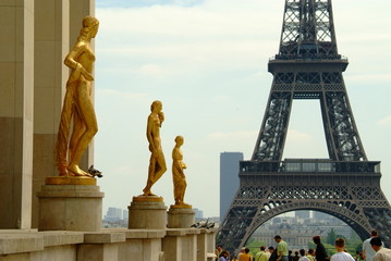 trocadero eiffelturm paris