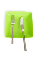 Set of utensils arranged on the table